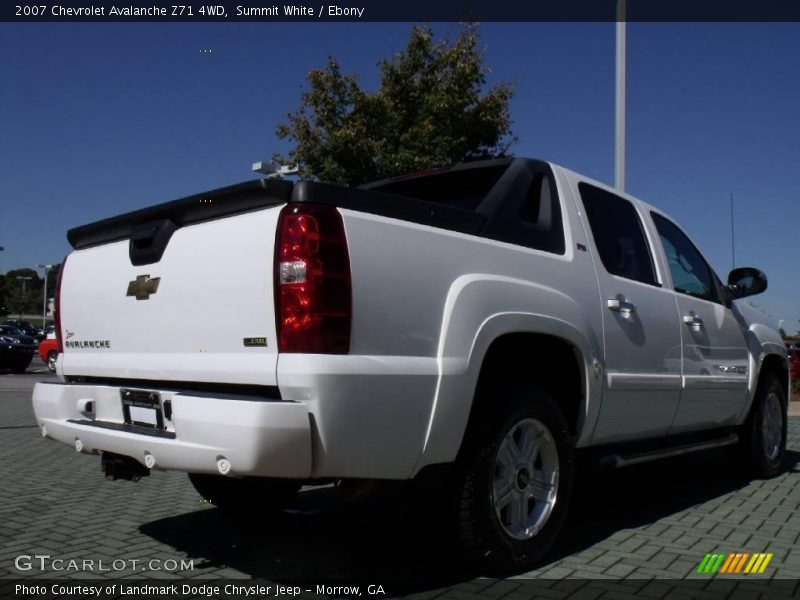 Summit White / Ebony 2007 Chevrolet Avalanche Z71 4WD