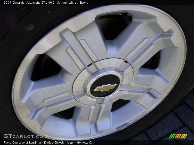 Summit White / Ebony 2007 Chevrolet Avalanche Z71 4WD