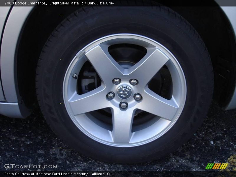 Bright Silver Metallic / Dark Slate Gray 2008 Dodge Charger SE