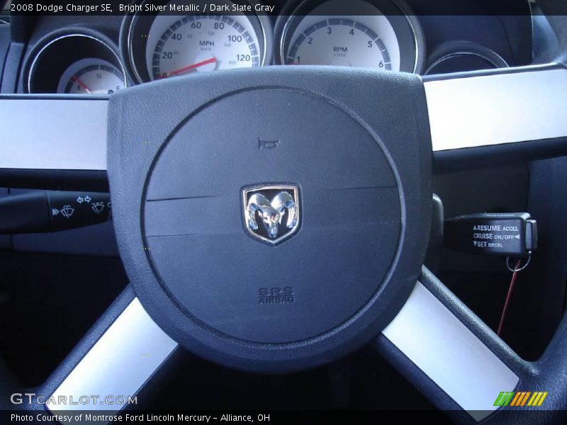 Bright Silver Metallic / Dark Slate Gray 2008 Dodge Charger SE
