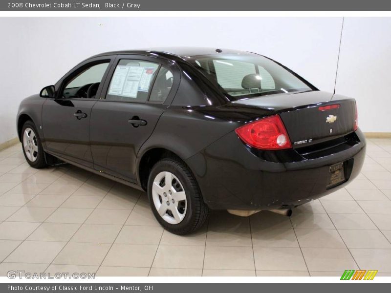 Black / Gray 2008 Chevrolet Cobalt LT Sedan