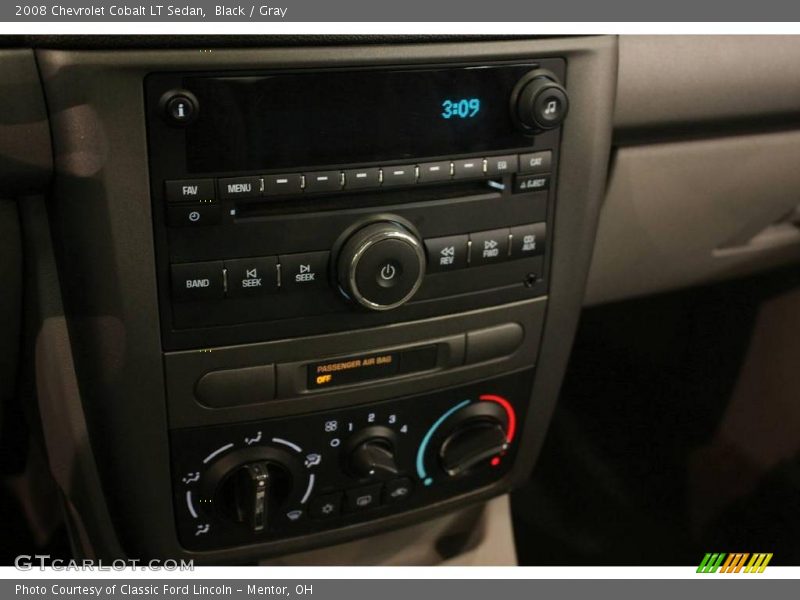 Black / Gray 2008 Chevrolet Cobalt LT Sedan