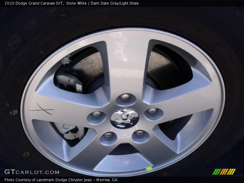 Stone White / Dark Slate Gray/Light Shale 2010 Dodge Grand Caravan SXT