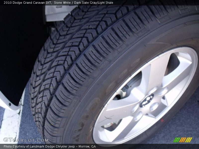 Stone White / Dark Slate Gray/Light Shale 2010 Dodge Grand Caravan SXT