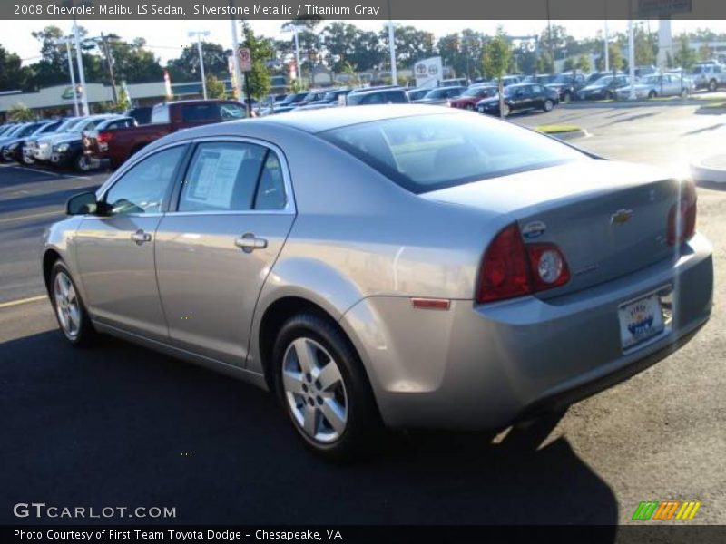 Silverstone Metallic / Titanium Gray 2008 Chevrolet Malibu LS Sedan