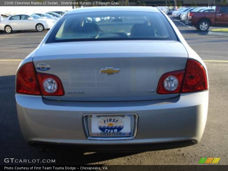 Silverstone Metallic / Titanium Gray 2008 Chevrolet Malibu LS Sedan