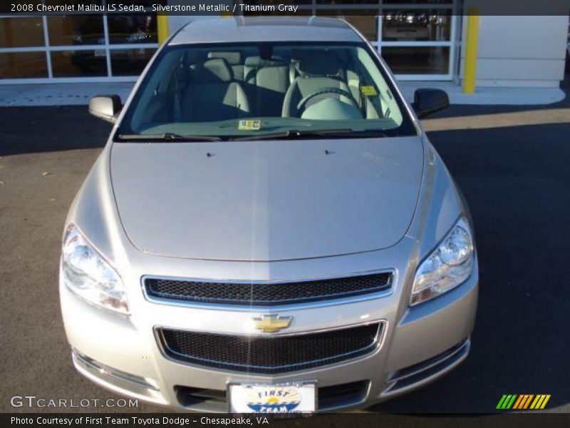 Silverstone Metallic / Titanium Gray 2008 Chevrolet Malibu LS Sedan