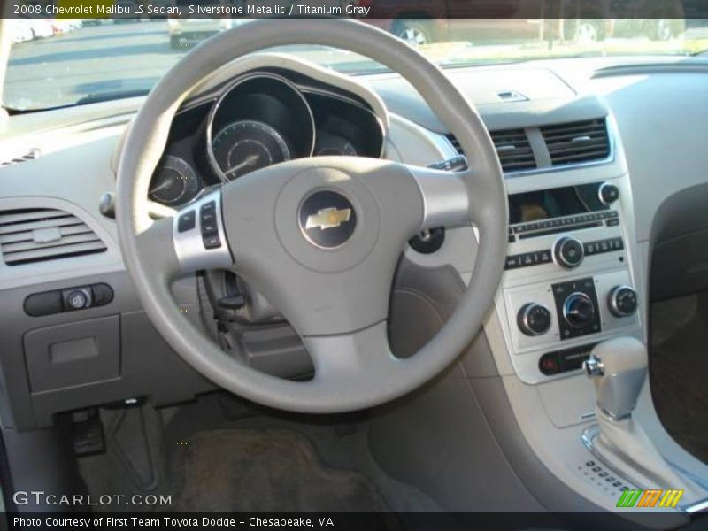 Silverstone Metallic / Titanium Gray 2008 Chevrolet Malibu LS Sedan