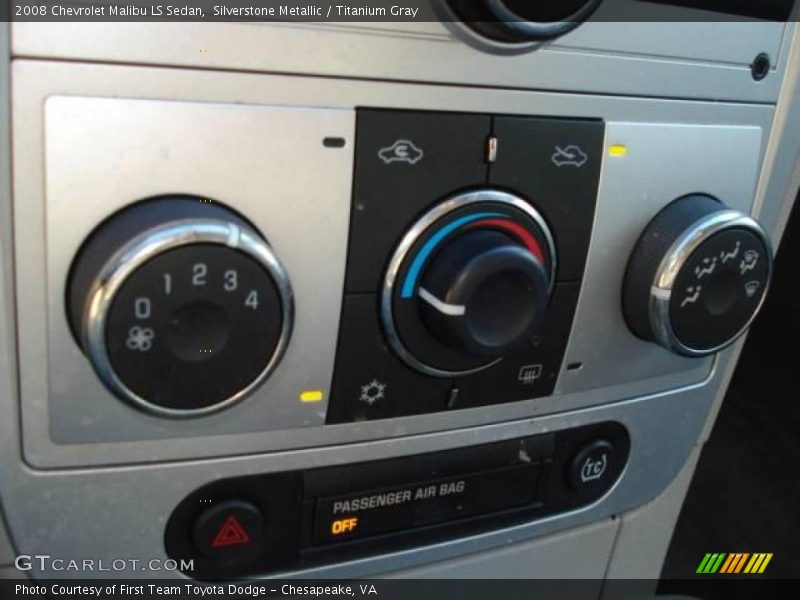Silverstone Metallic / Titanium Gray 2008 Chevrolet Malibu LS Sedan