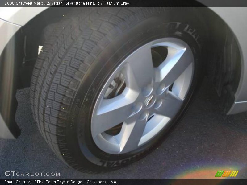 Silverstone Metallic / Titanium Gray 2008 Chevrolet Malibu LS Sedan
