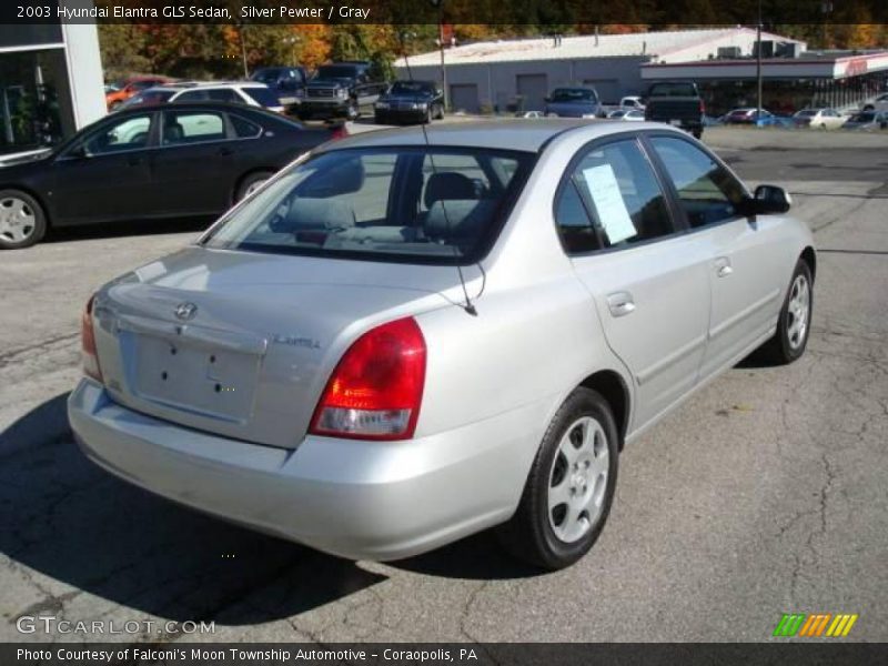 Silver Pewter / Gray 2003 Hyundai Elantra GLS Sedan