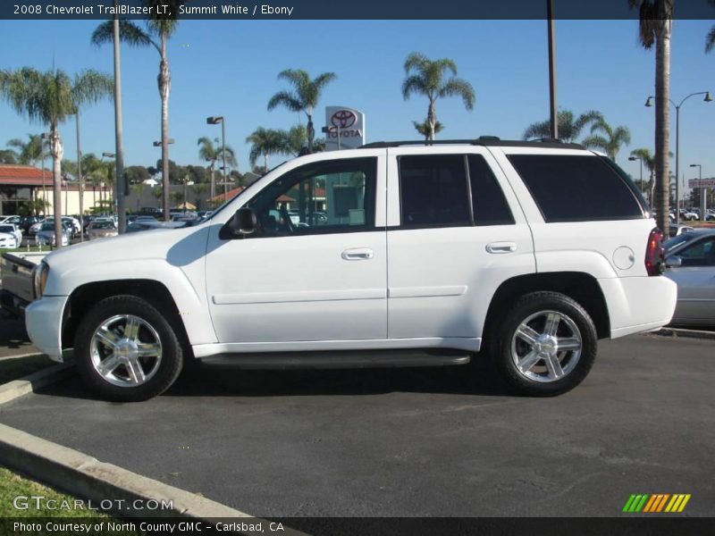 Summit White / Ebony 2008 Chevrolet TrailBlazer LT