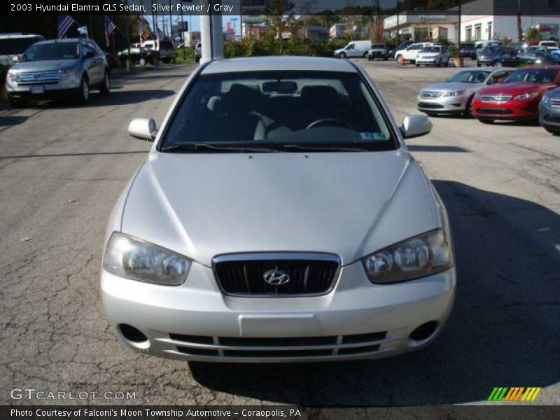 Silver Pewter / Gray 2003 Hyundai Elantra GLS Sedan