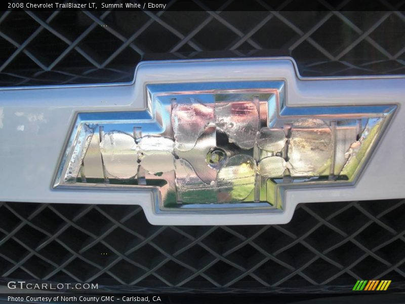 Summit White / Ebony 2008 Chevrolet TrailBlazer LT