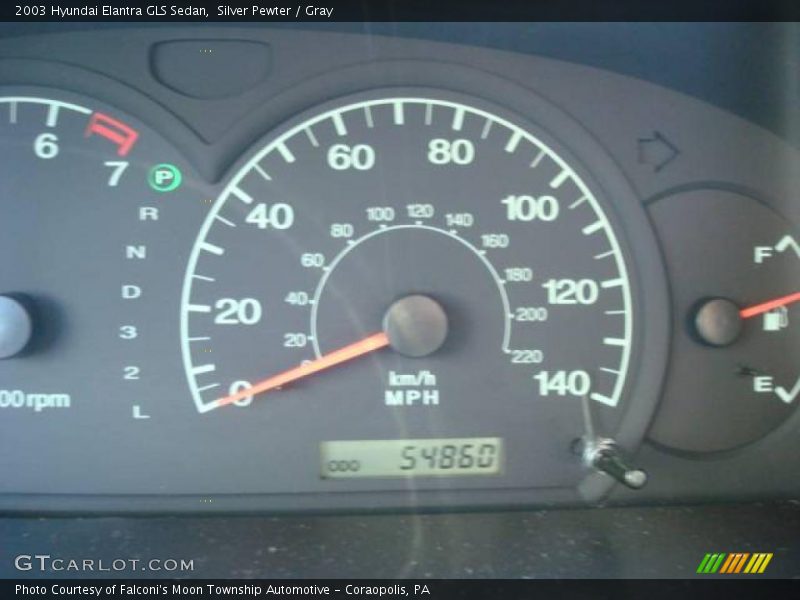 Silver Pewter / Gray 2003 Hyundai Elantra GLS Sedan