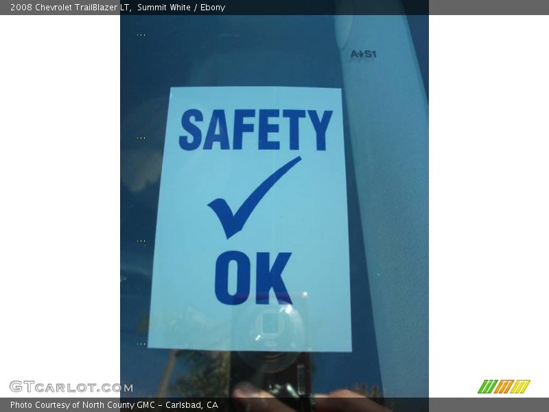 Summit White / Ebony 2008 Chevrolet TrailBlazer LT