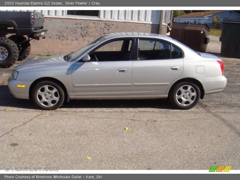 Silver Pewter / Gray 2003 Hyundai Elantra GLS Sedan
