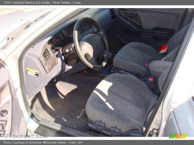 Silver Pewter / Gray 2003 Hyundai Elantra GLS Sedan