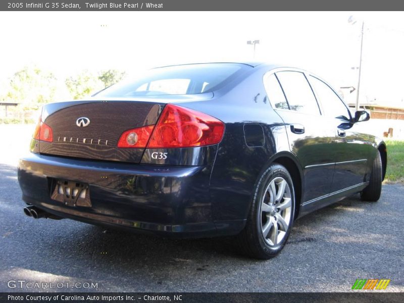 Twilight Blue Pearl / Wheat 2005 Infiniti G 35 Sedan