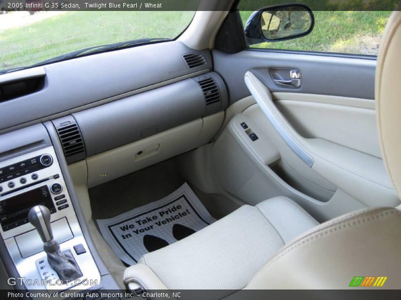 Twilight Blue Pearl / Wheat 2005 Infiniti G 35 Sedan