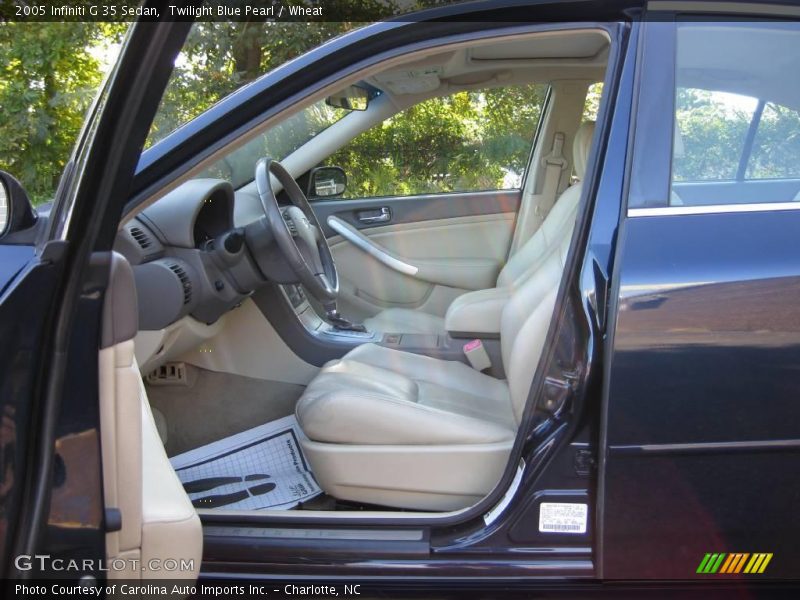 Twilight Blue Pearl / Wheat 2005 Infiniti G 35 Sedan