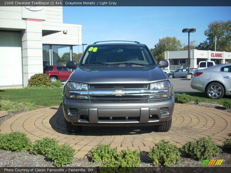 Graystone Metallic / Light Gray 2008 Chevrolet TrailBlazer LS 4x4