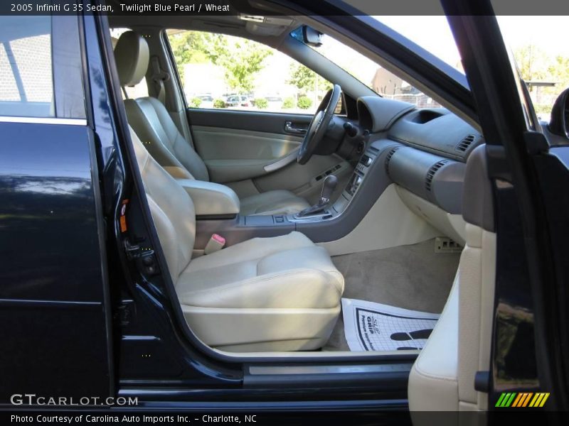 Twilight Blue Pearl / Wheat 2005 Infiniti G 35 Sedan