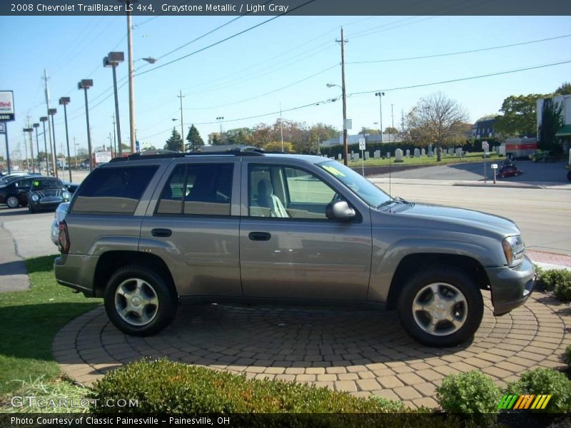 Graystone Metallic / Light Gray 2008 Chevrolet TrailBlazer LS 4x4