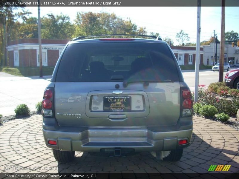 Graystone Metallic / Light Gray 2008 Chevrolet TrailBlazer LS 4x4