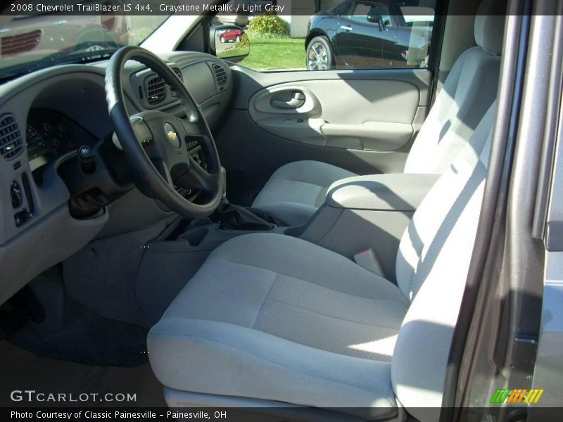 Graystone Metallic / Light Gray 2008 Chevrolet TrailBlazer LS 4x4
