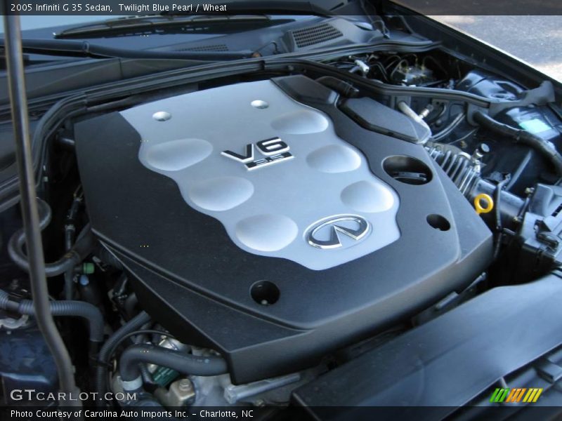 Twilight Blue Pearl / Wheat 2005 Infiniti G 35 Sedan