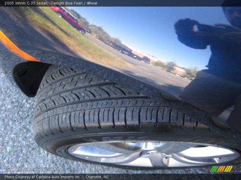 Twilight Blue Pearl / Wheat 2005 Infiniti G 35 Sedan