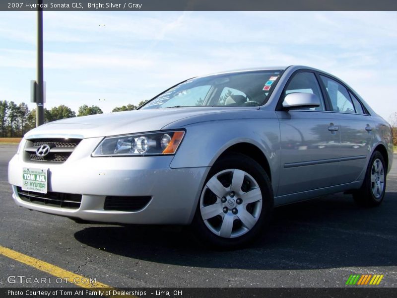 Bright Silver / Gray 2007 Hyundai Sonata GLS