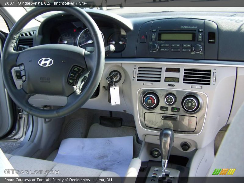 Bright Silver / Gray 2007 Hyundai Sonata GLS