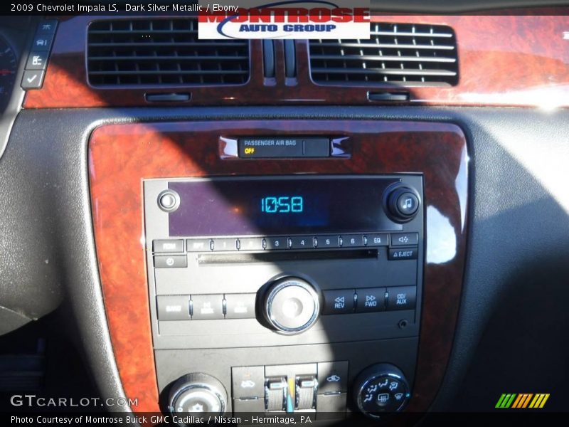 Dark Silver Metallic / Ebony 2009 Chevrolet Impala LS