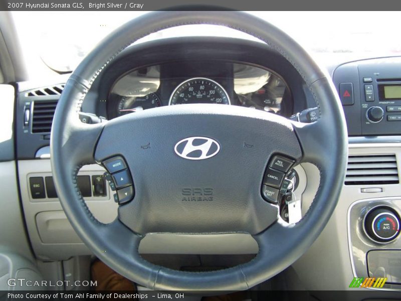 Bright Silver / Gray 2007 Hyundai Sonata GLS