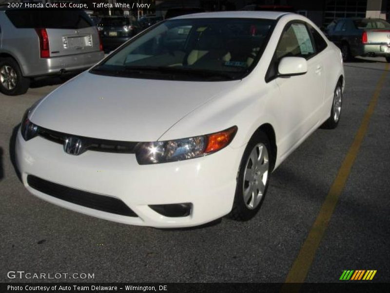 Taffeta White / Ivory 2007 Honda Civic LX Coupe