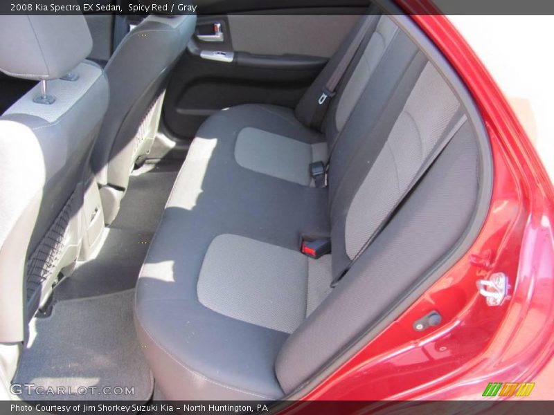 Spicy Red / Gray 2008 Kia Spectra EX Sedan