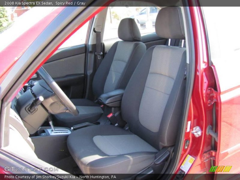 Spicy Red / Gray 2008 Kia Spectra EX Sedan