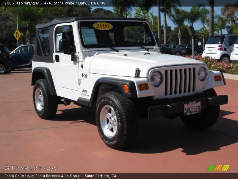 Stone White / Dark Slate Gray 2006 Jeep Wrangler X 4x4