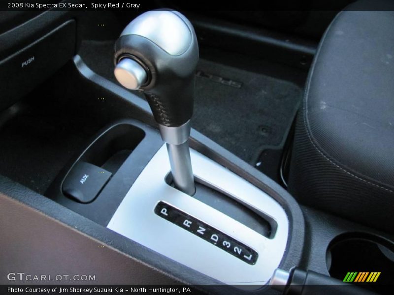 Spicy Red / Gray 2008 Kia Spectra EX Sedan