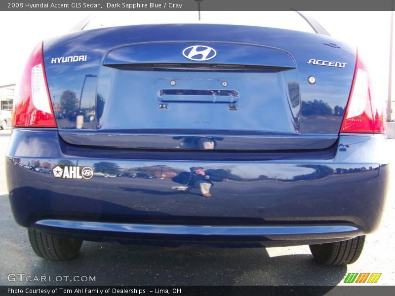 Dark Sapphire Blue / Gray 2008 Hyundai Accent GLS Sedan