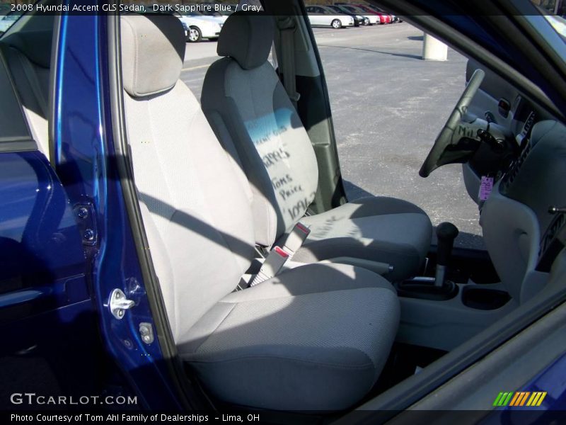 Dark Sapphire Blue / Gray 2008 Hyundai Accent GLS Sedan