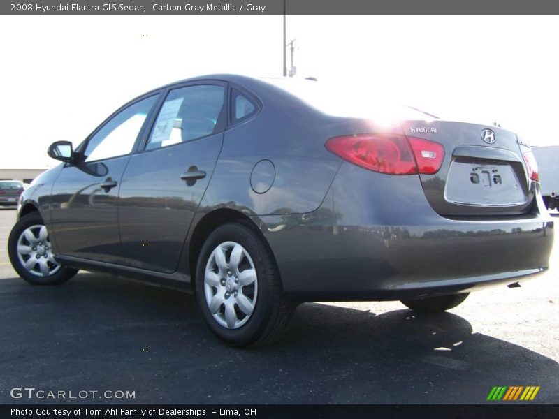 Carbon Gray Metallic / Gray 2008 Hyundai Elantra GLS Sedan