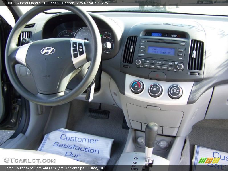 Carbon Gray Metallic / Gray 2008 Hyundai Elantra GLS Sedan