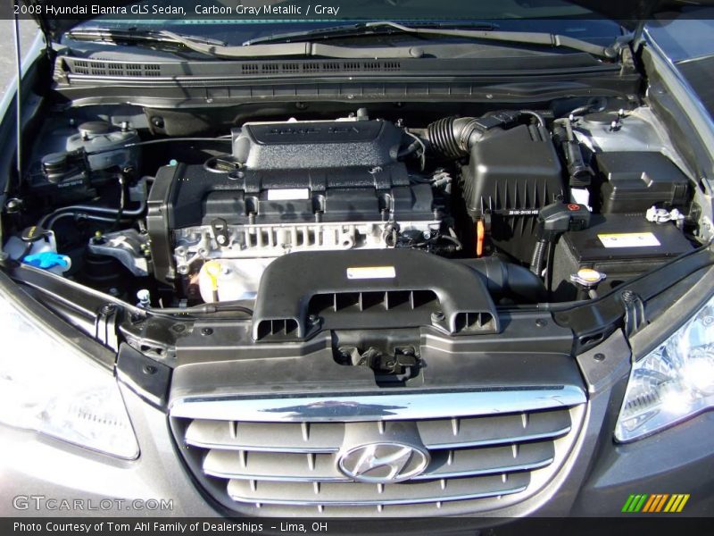 Carbon Gray Metallic / Gray 2008 Hyundai Elantra GLS Sedan