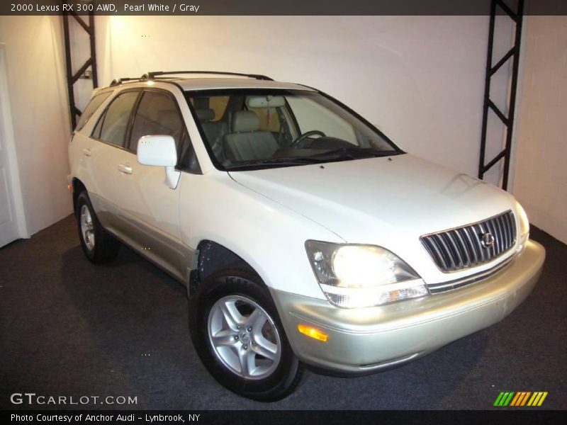 Pearl White / Gray 2000 Lexus RX 300 AWD