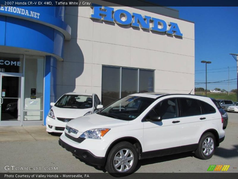 Taffeta White / Gray 2007 Honda CR-V EX 4WD