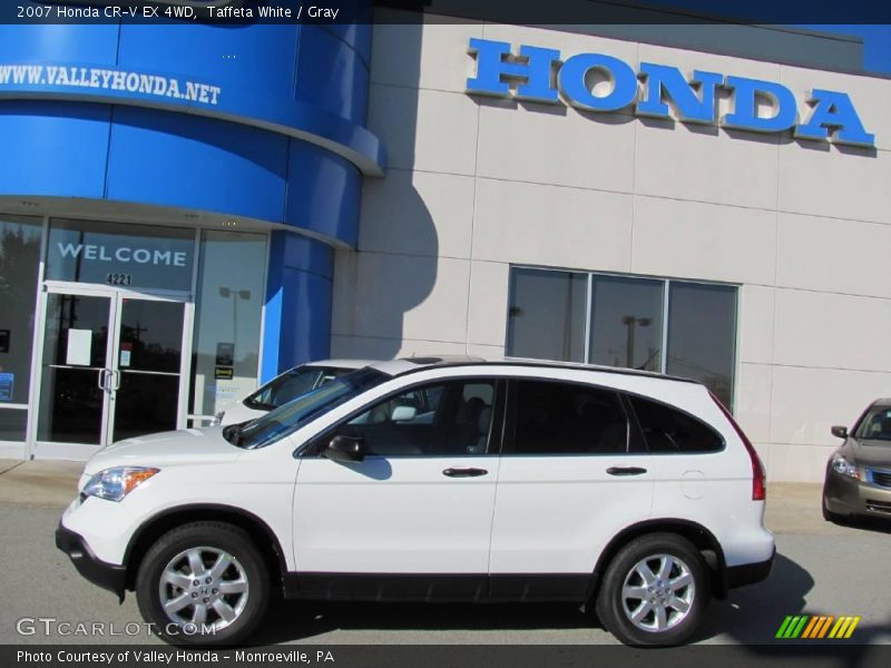Taffeta White / Gray 2007 Honda CR-V EX 4WD