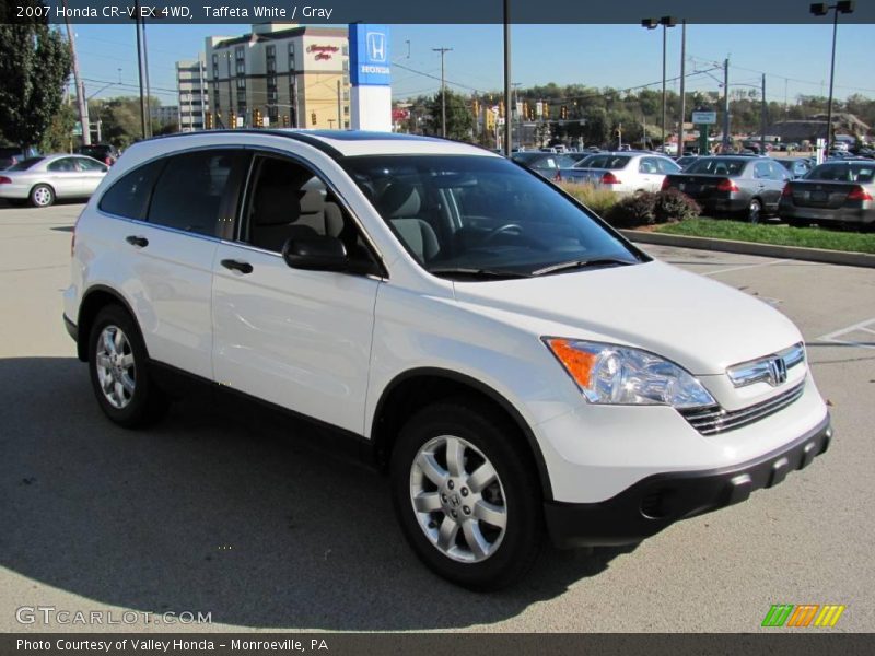 Taffeta White / Gray 2007 Honda CR-V EX 4WD